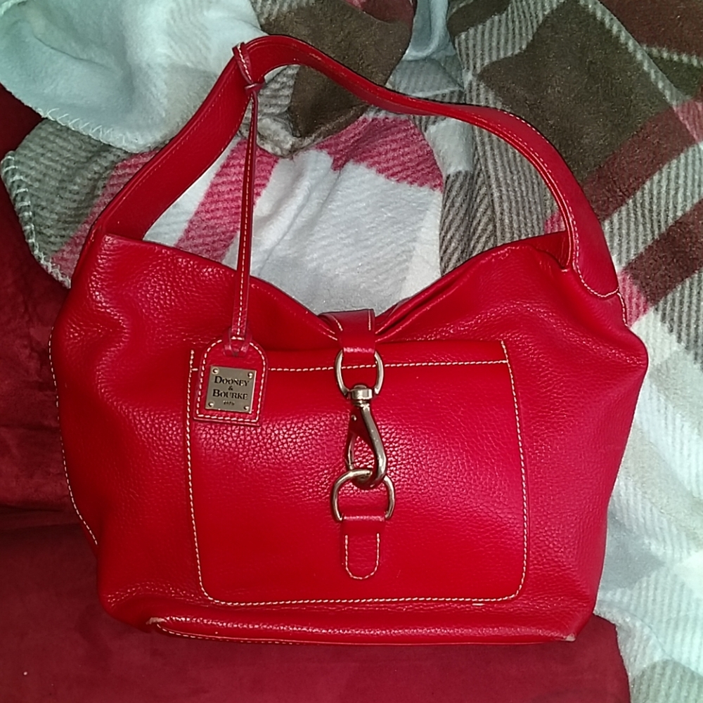 Red leather Dooney&Bourke